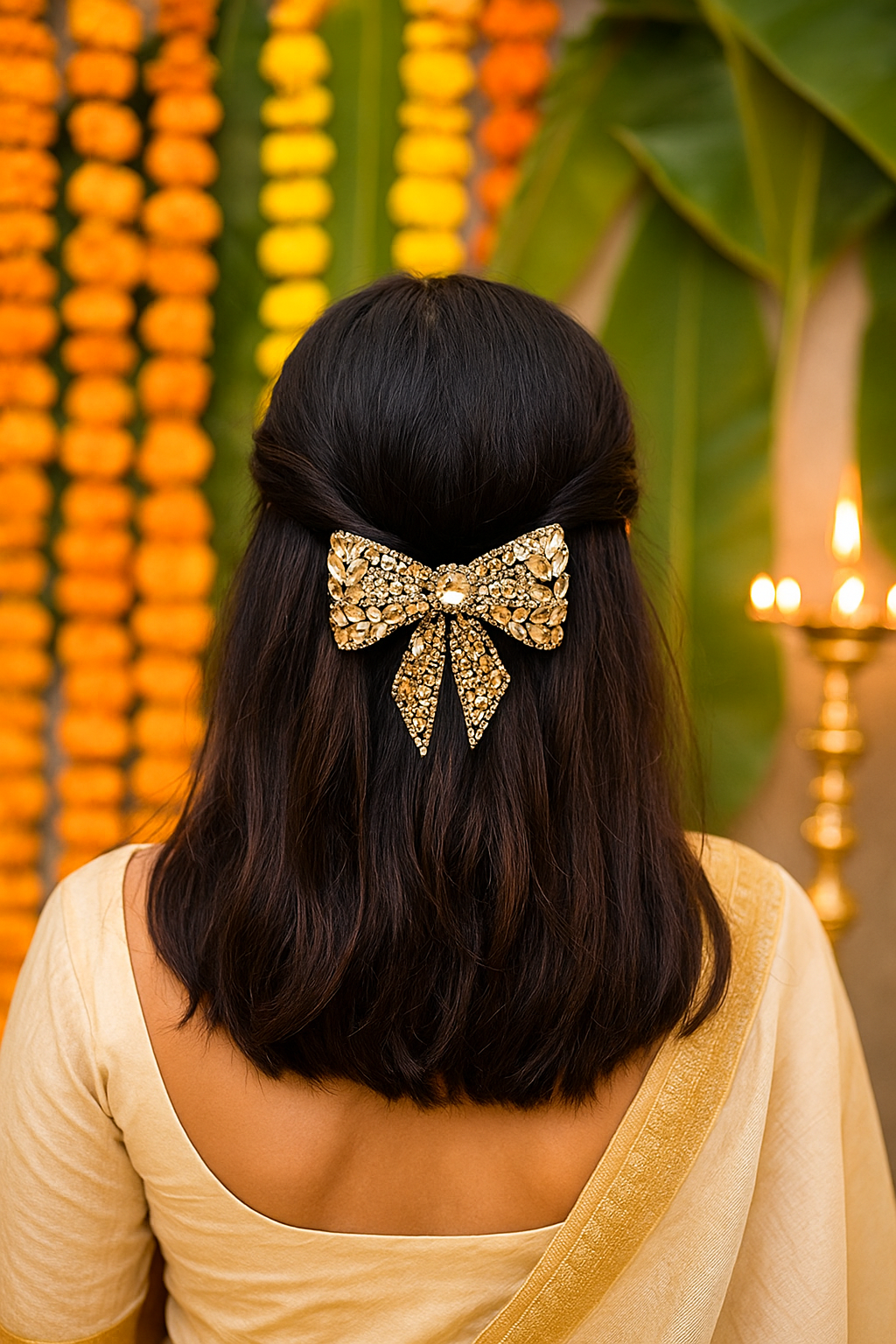CrystaBelle Bejewelled Bow