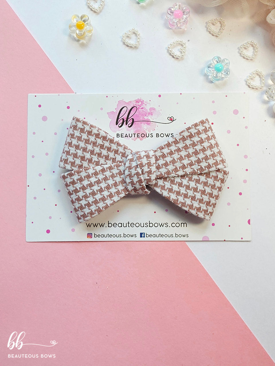 Checkered Double Bow