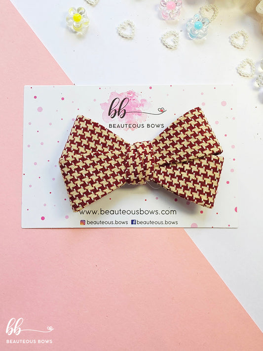 Checkered Double Bow