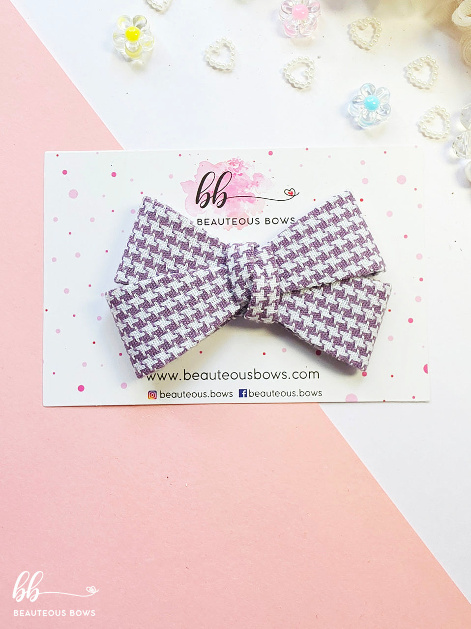 Checkered Double Bow