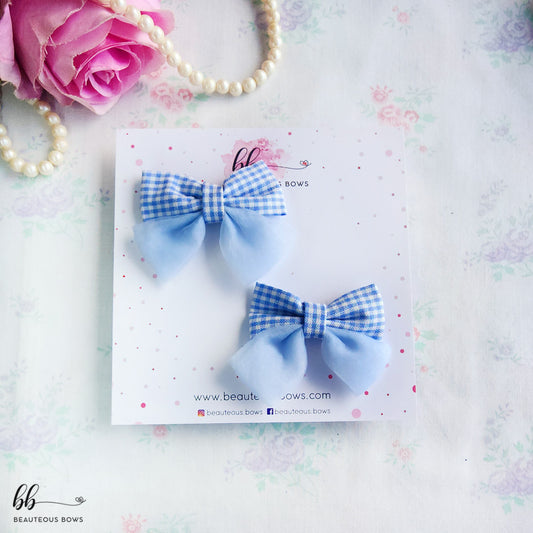 Checkered Tail Bow Set