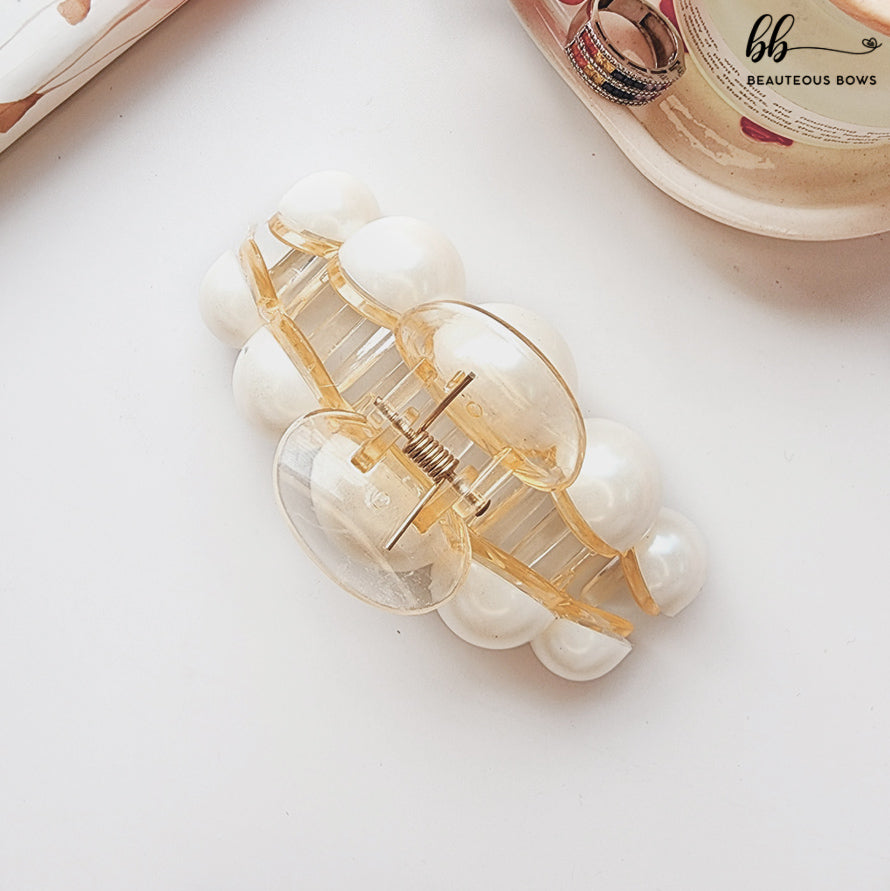 Chunky Pearl Claw Clip
