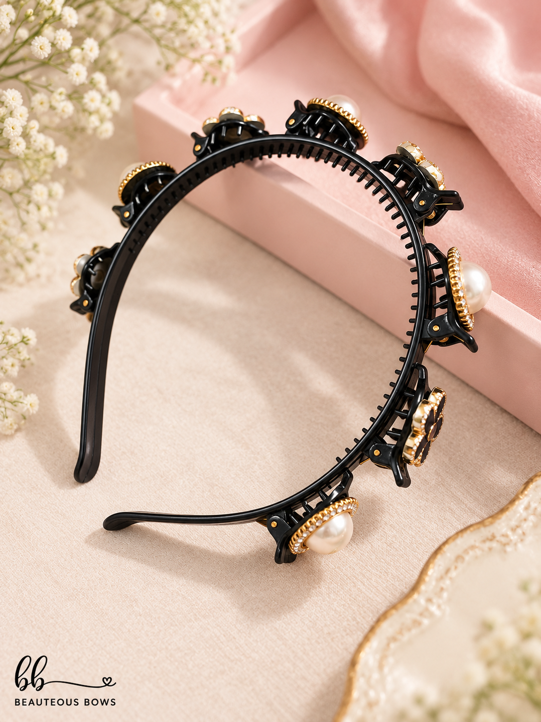 Embellished Multi-clip Headbands
