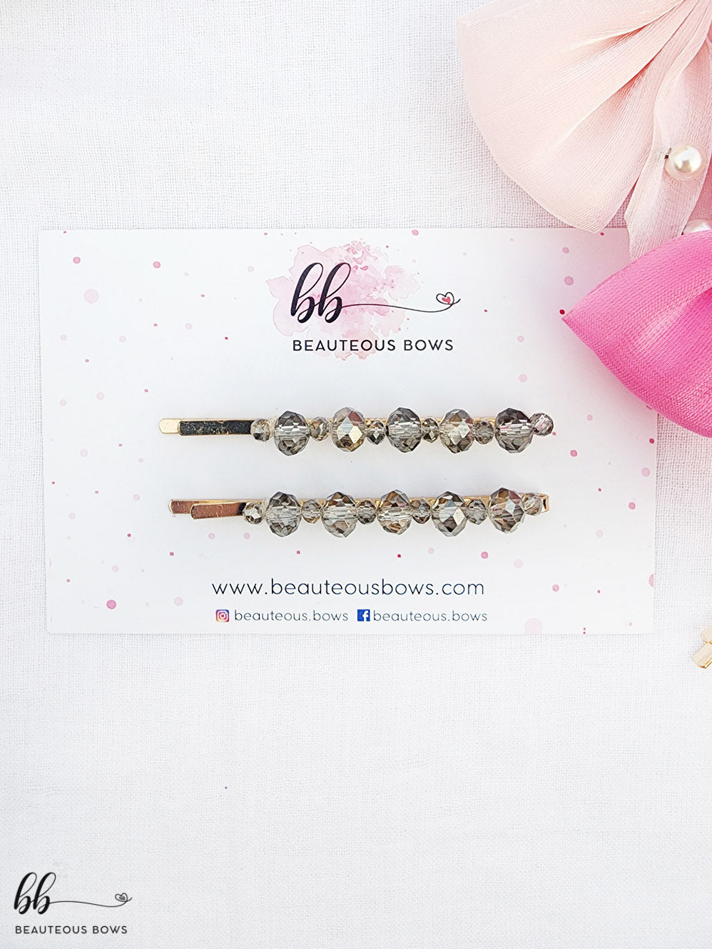 Crystal Beads Clip Set