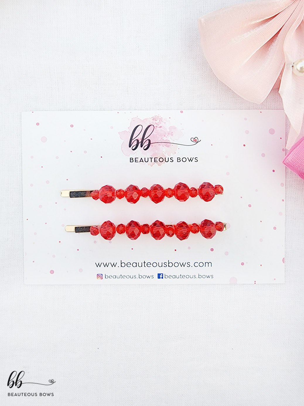 Crystal Beads Clip Set