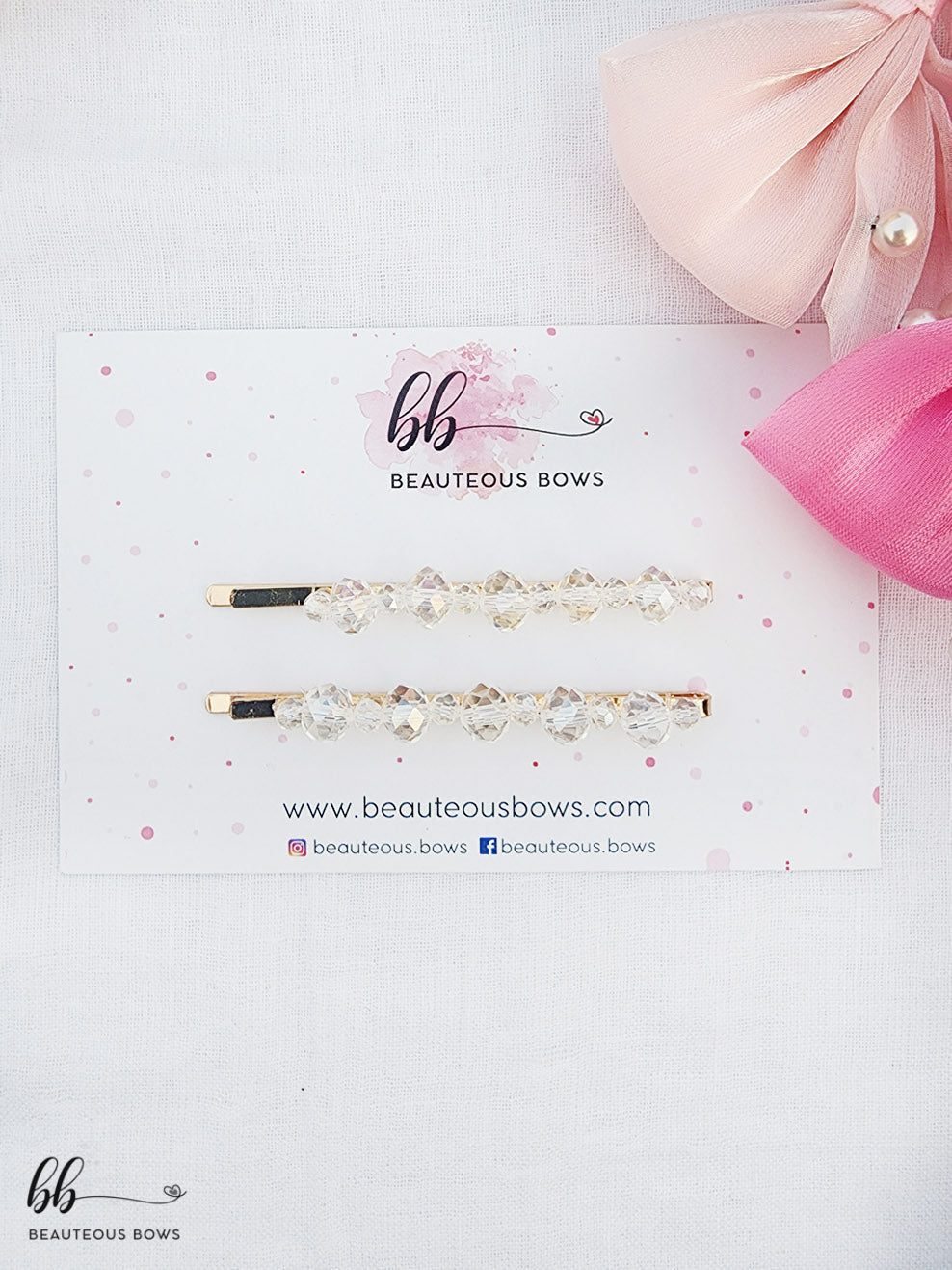 Crystal Beads Clip Set