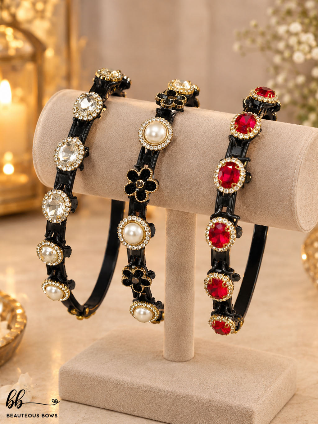 Embellished Multi-clip Headbands