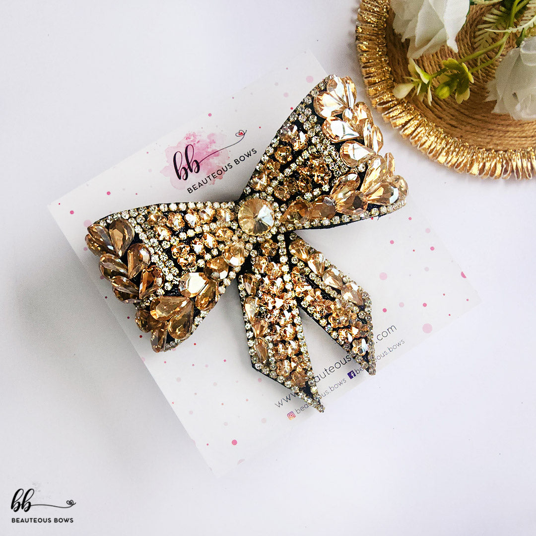 CrystaBelle Bejewelled Bow