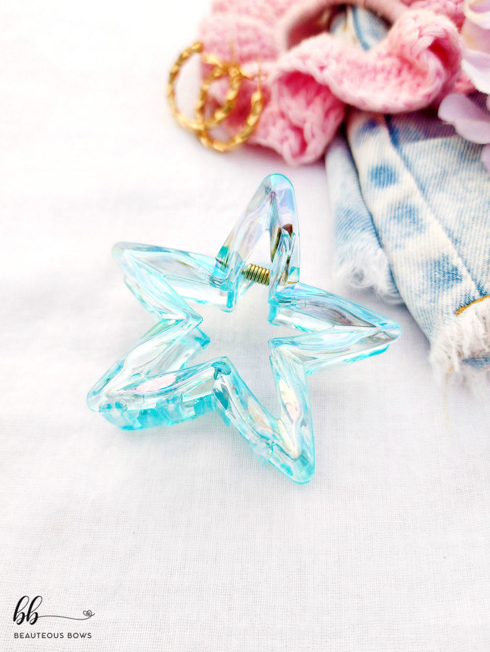 Crystal Star Hair Claw