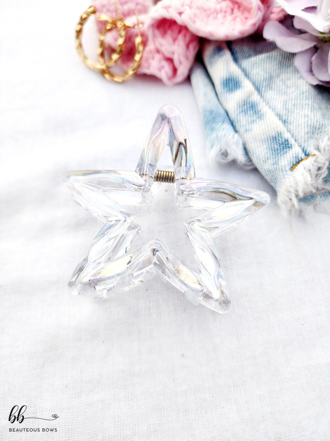 Crystal Star Hair Claw