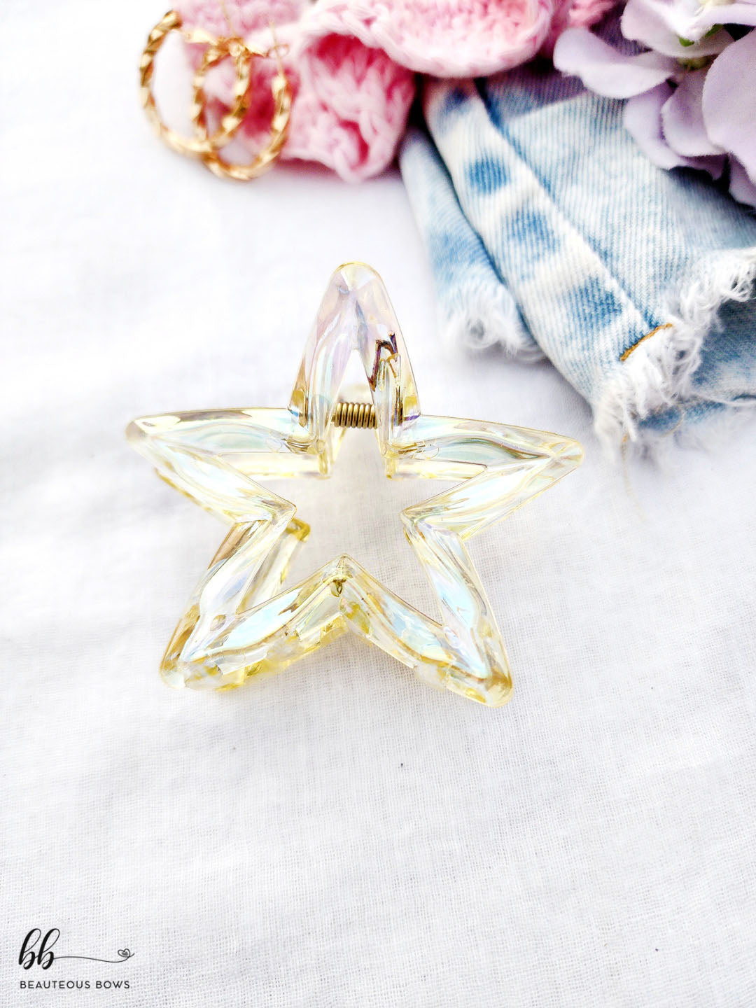 Crystal Star Hair Claw