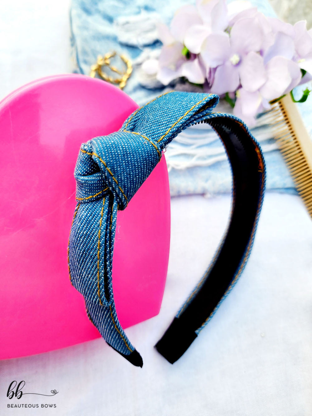 Denim Knot Hairband