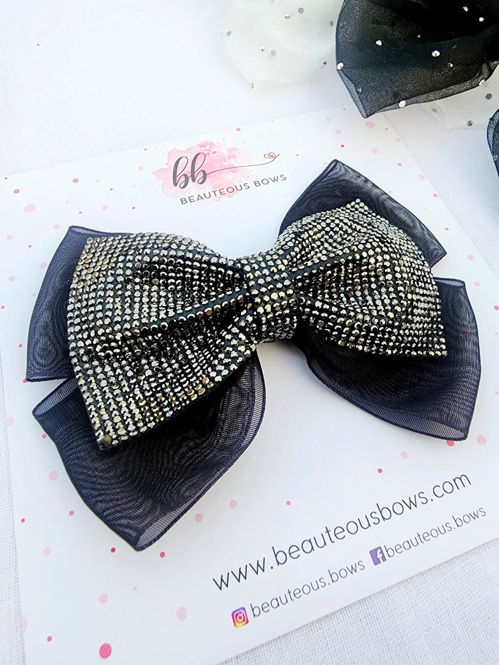 Diamond Dust Hair Bow