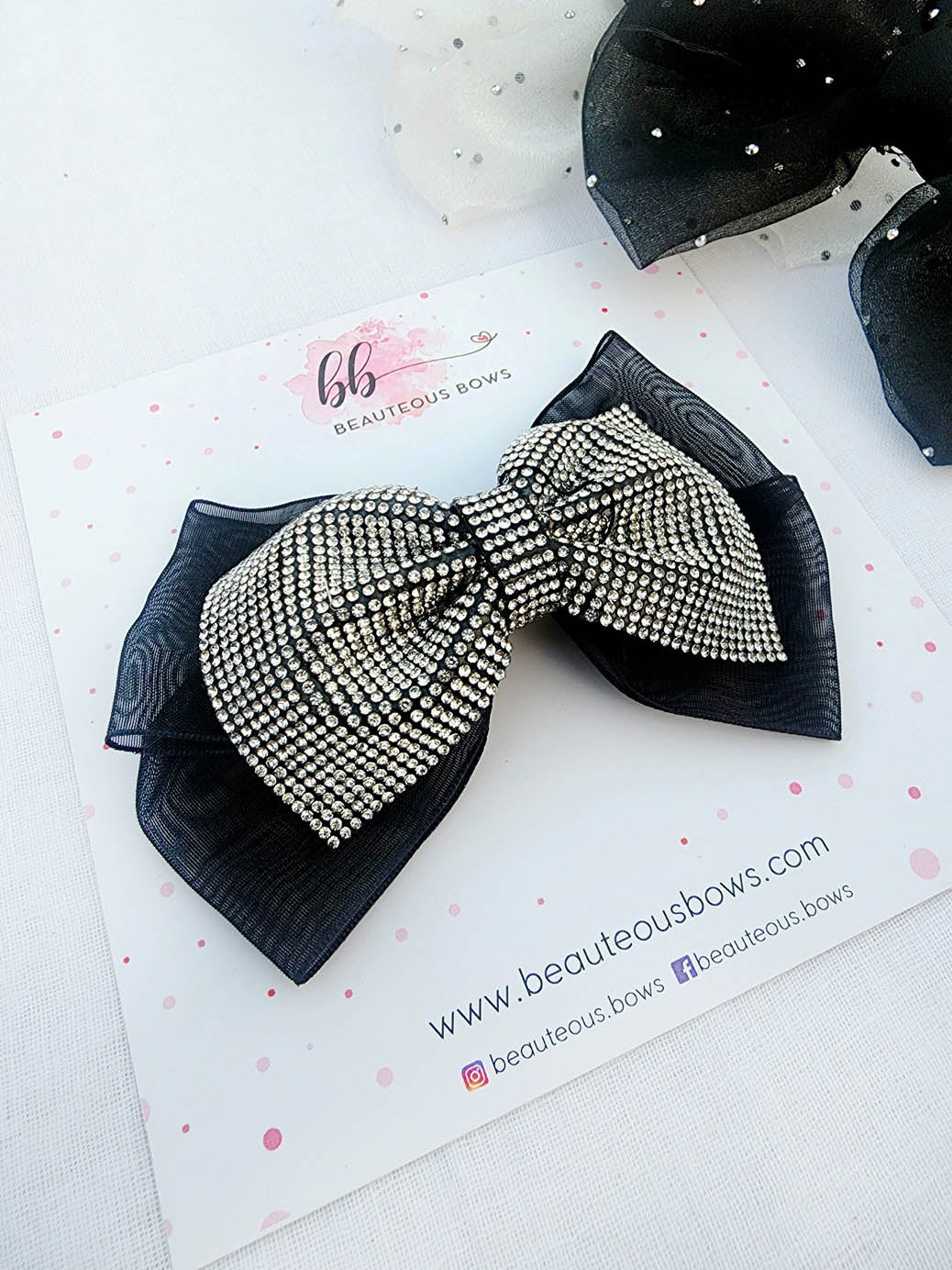 Diamond Dust Hair Bow