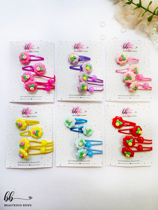 English Flower Charm Hairtie & Tic Tac set