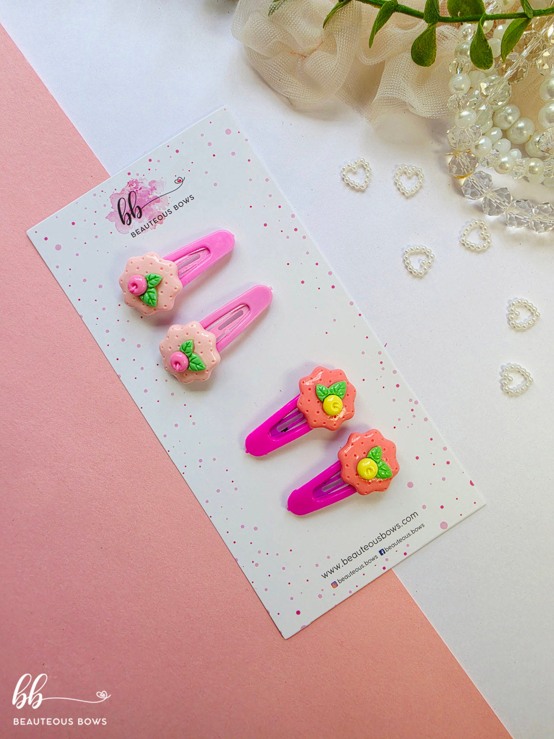 English Flower Charm Tic Tac set of 4