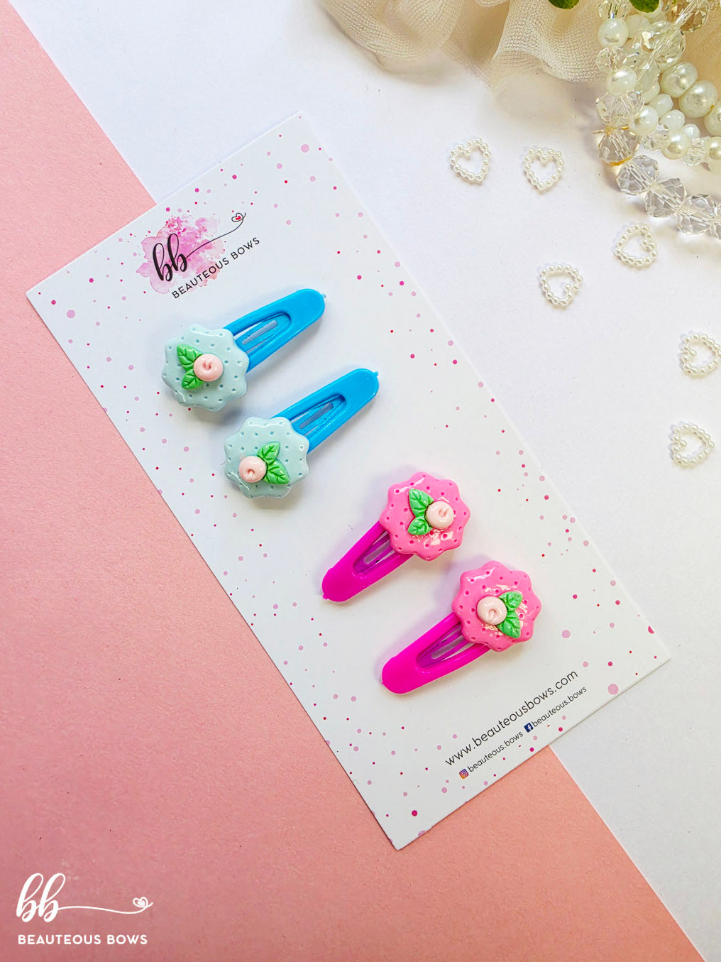 English Flower Charm Tic Tac set of 4