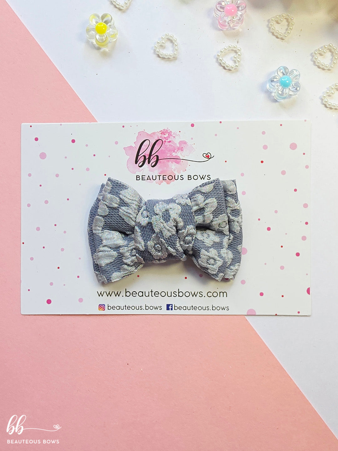 Floral Chubby Bow