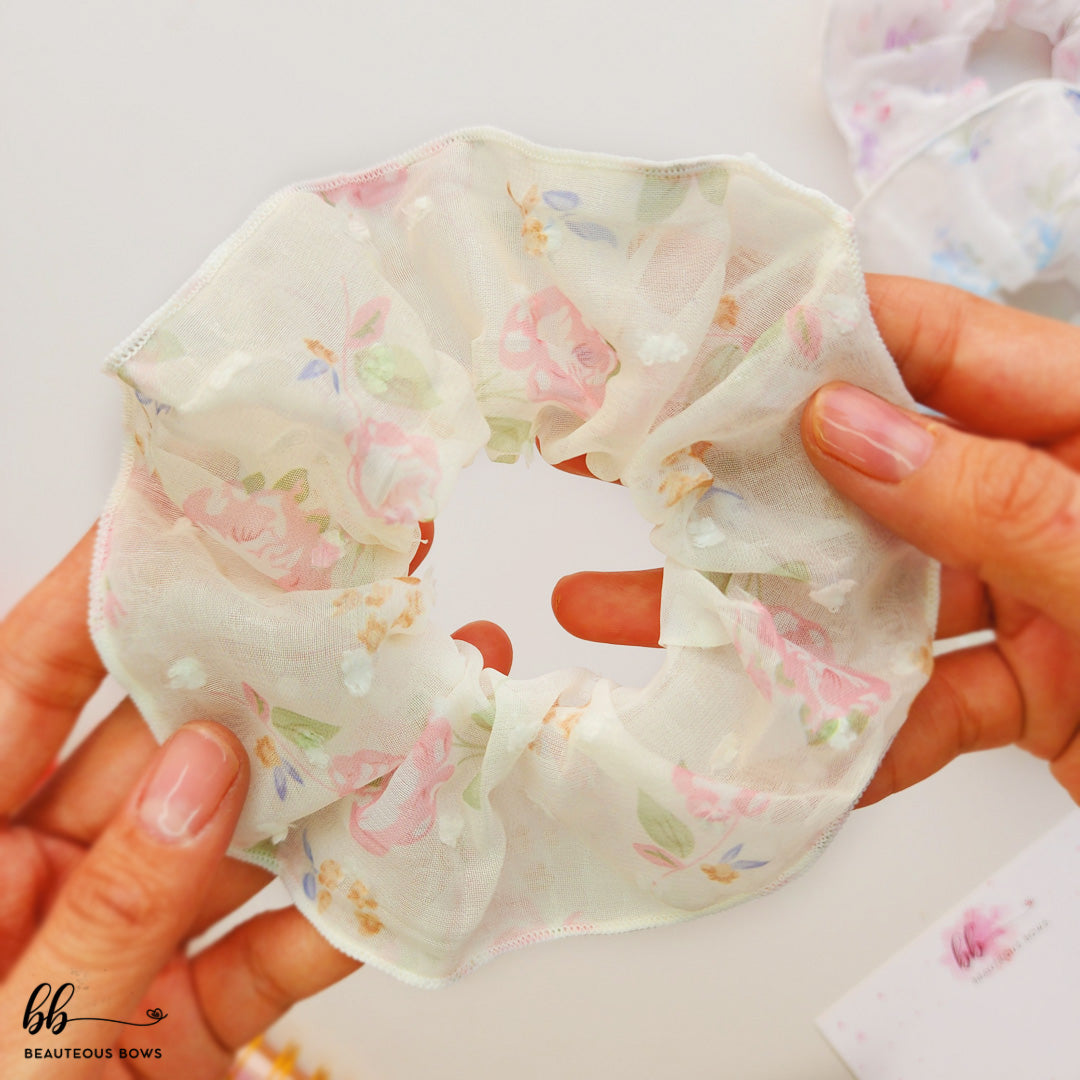 Floral Whisper Scrunchie Set