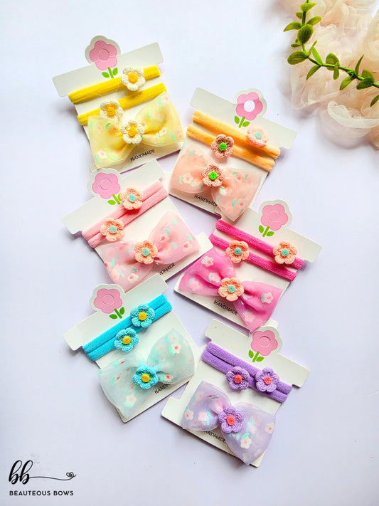 Petal Pop Hairtie & Bow set