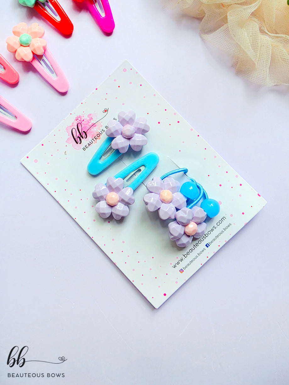 Flower Hairtie & Tic Tac Set