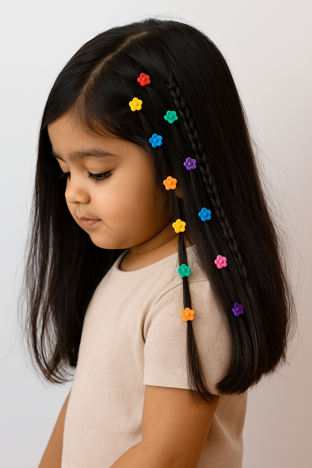 Flower Hair Beads