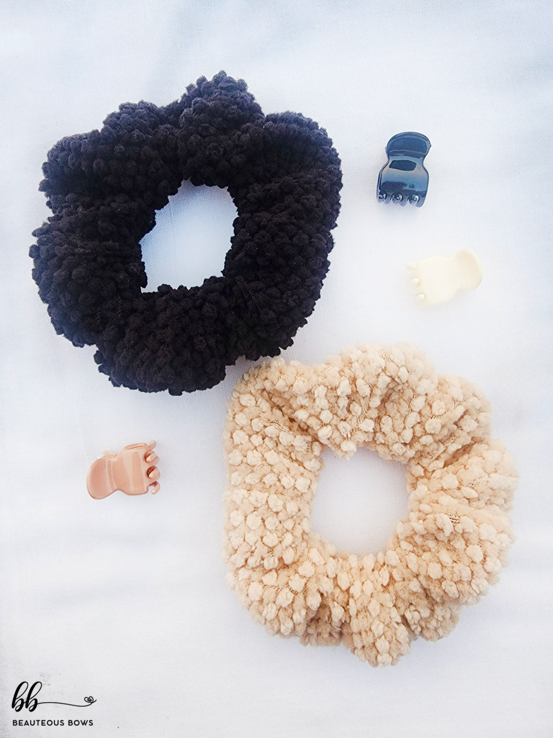 Fluff Scrunchie Set