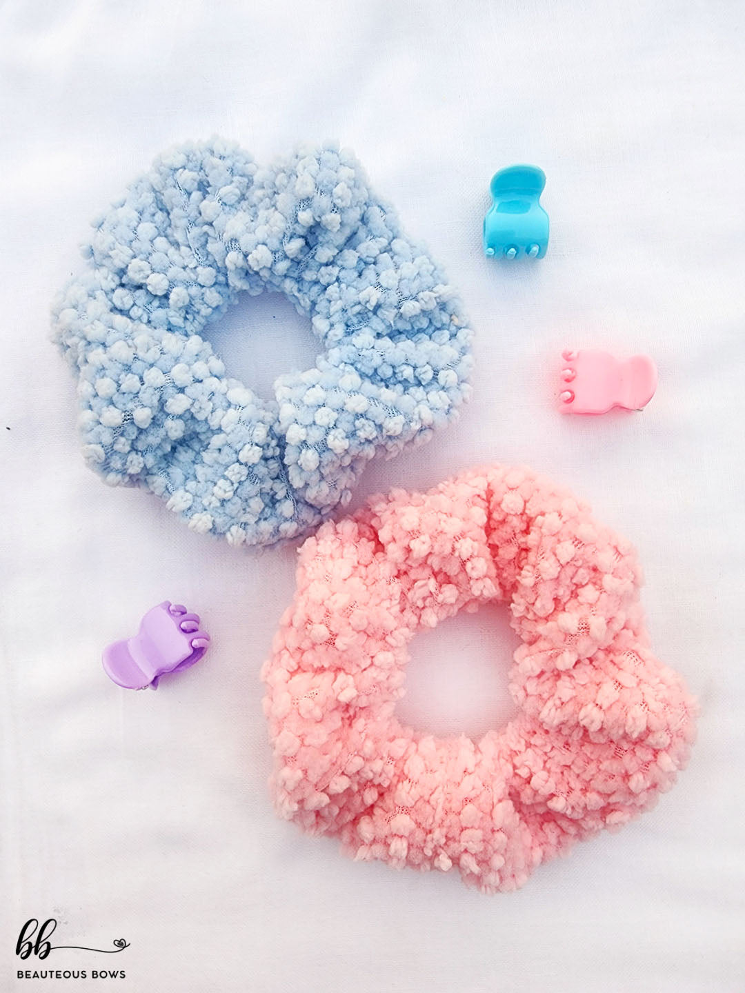 Fluff Scrunchie Set