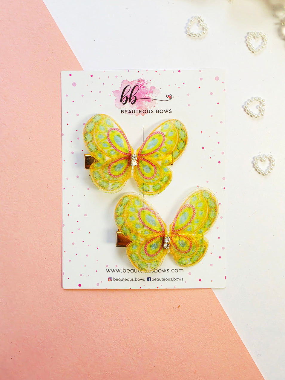 Fluttering Butterfly Clips