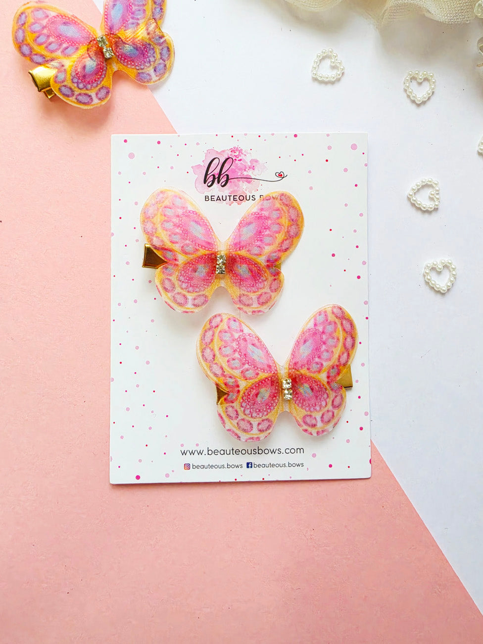 Fluttering Butterfly Clips
