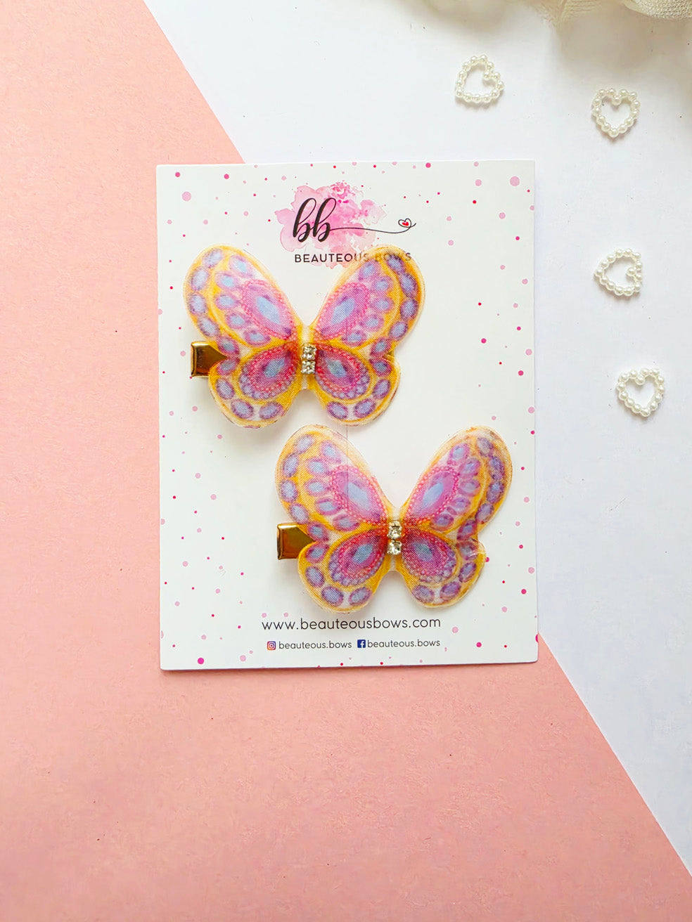 Fluttering Butterfly Clips