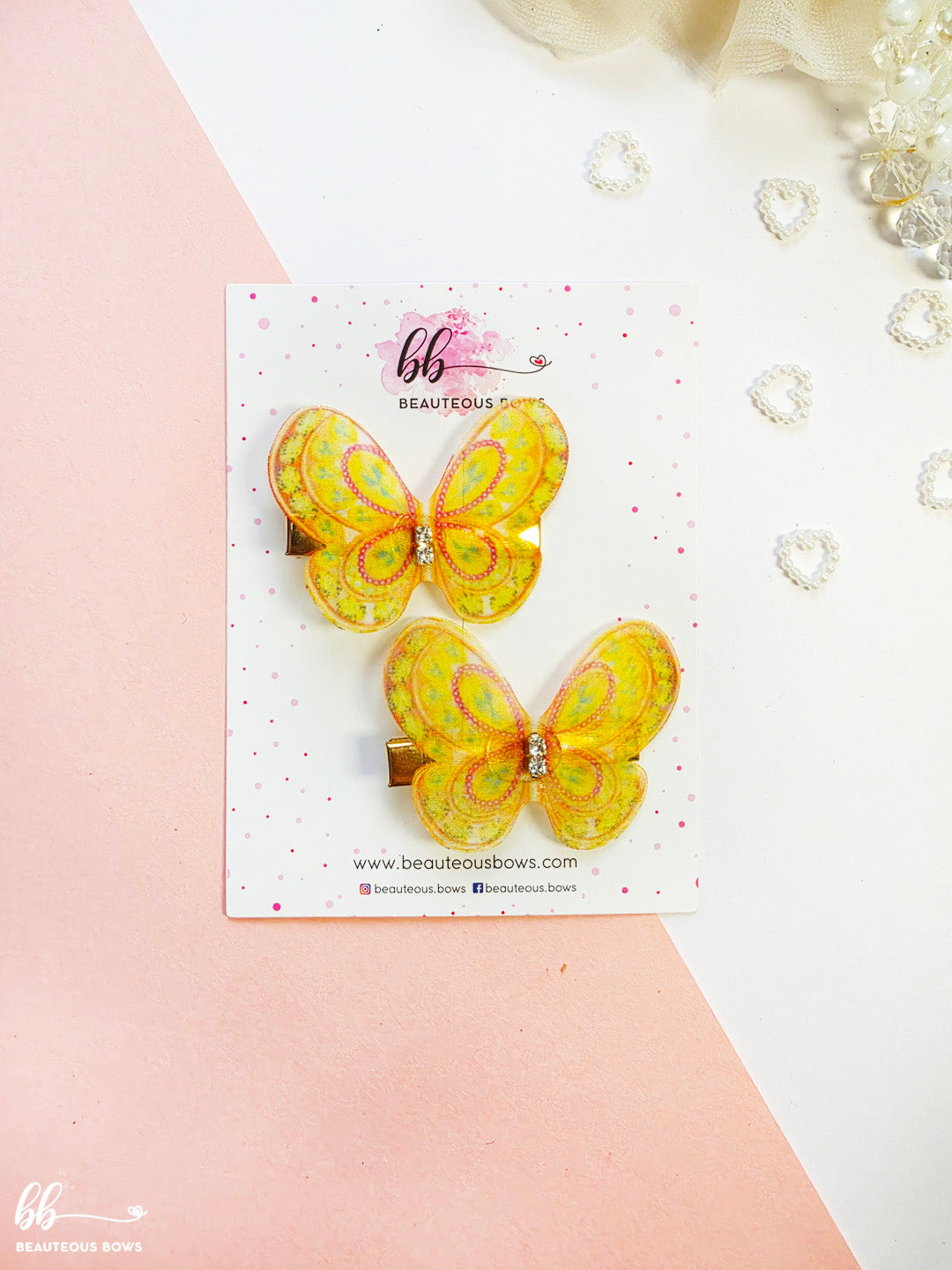 Fluttering Butterfly Clips