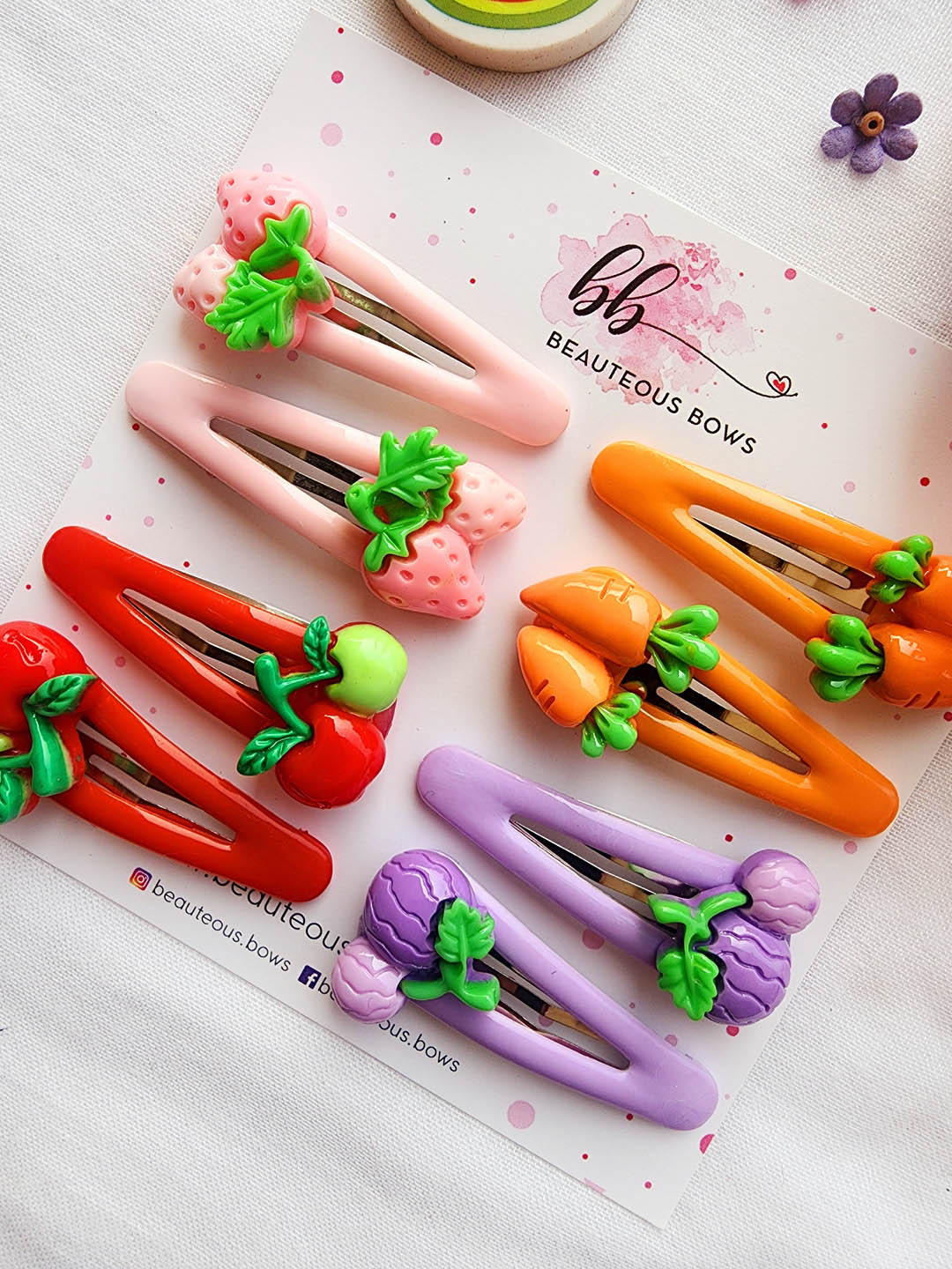 Fruits & Veggies Tic Tac set