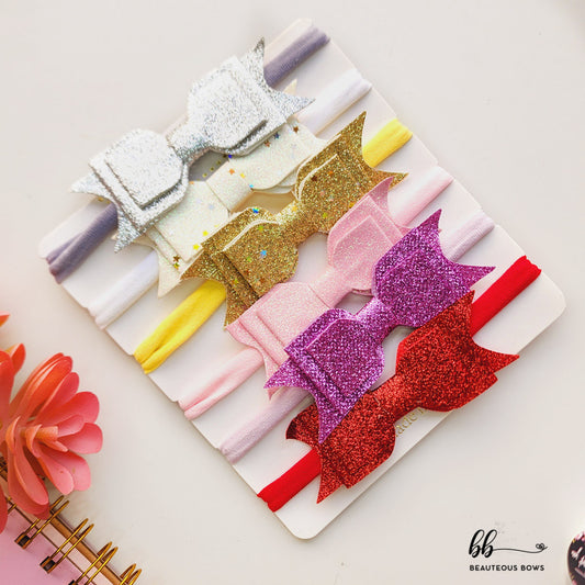 Glitter Bow Headband