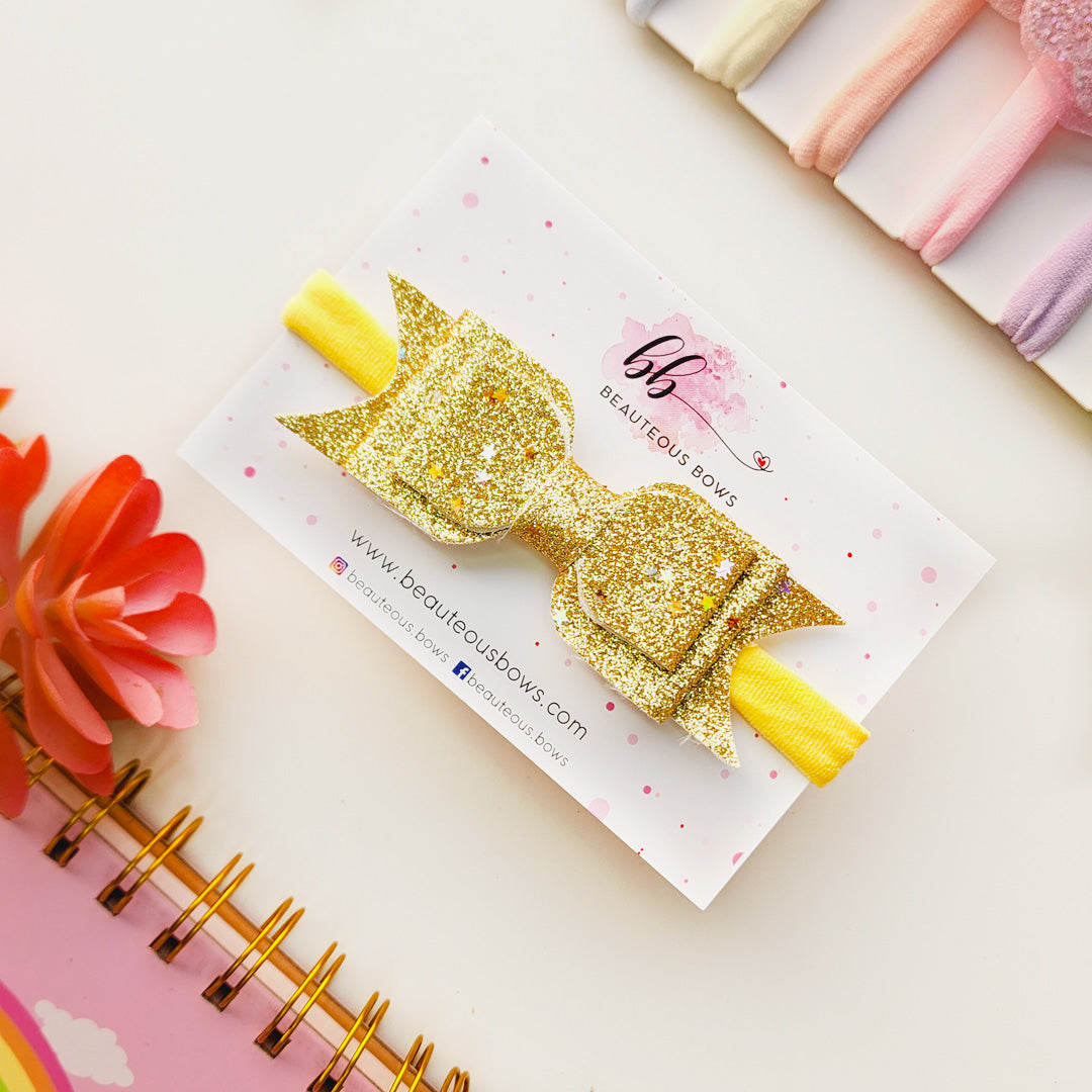 Glitter Bow Headband