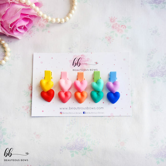Hearts Clip Set of 5