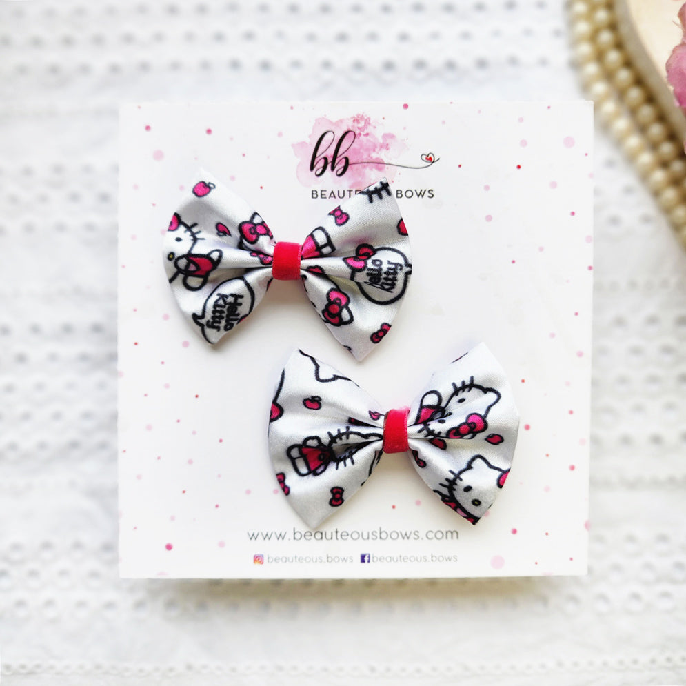 Hello Kitty Satin mini Bow Set โ Beauteous Bows
