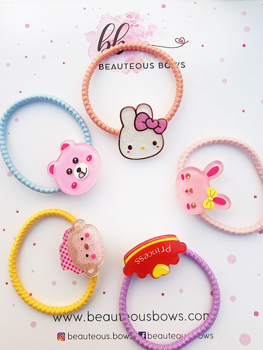 Kitty Hairtie Set of 5