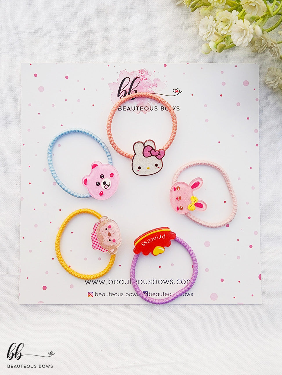 Kitty Hairtie Set of 5