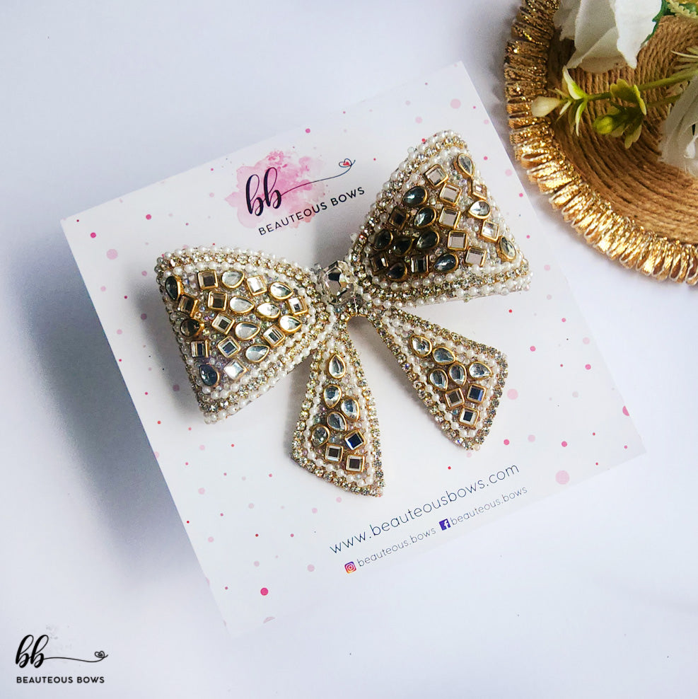 Star Dust Enamel Ethnic Bow