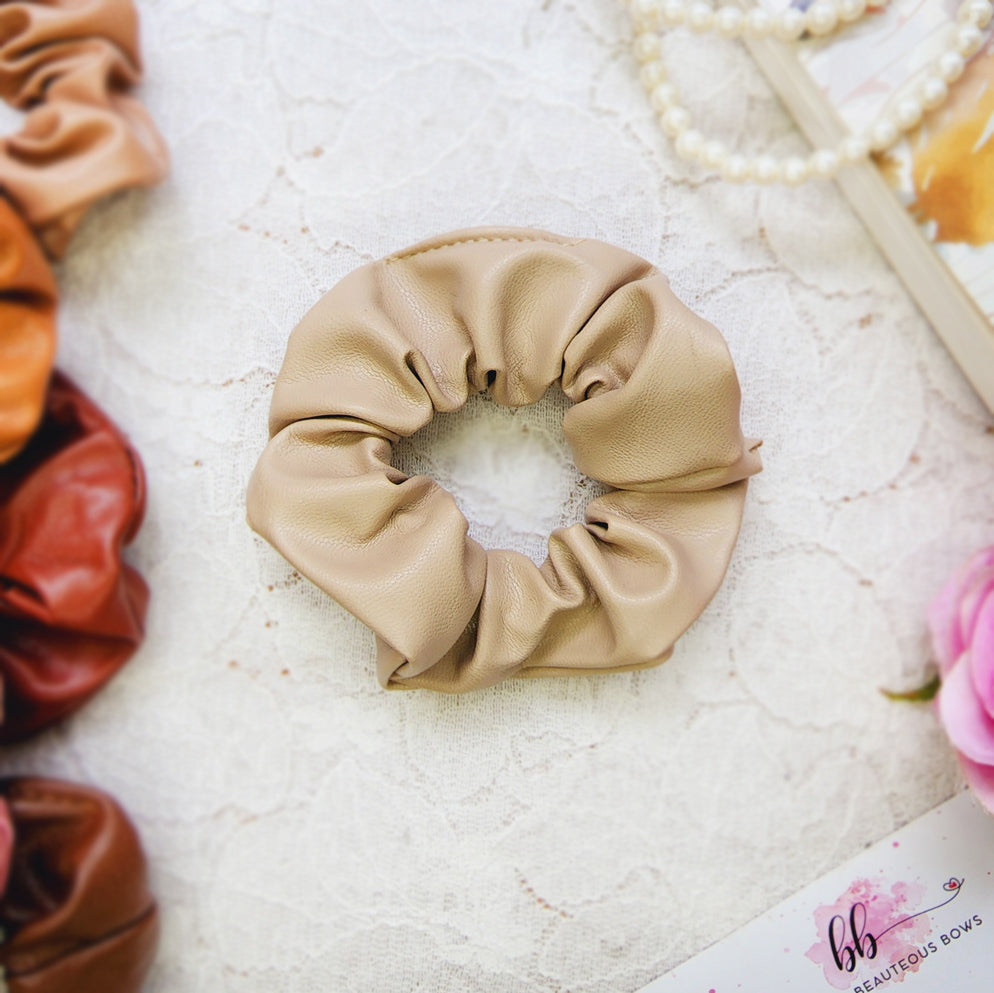 Boss Lady Leather Scrunchie