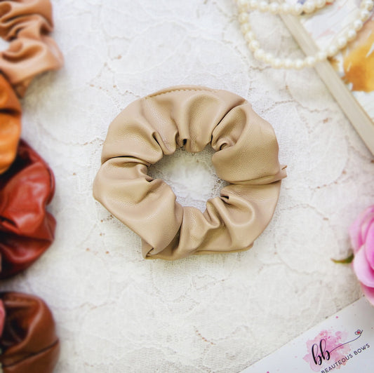 Boss Lady Leather Scrunchie