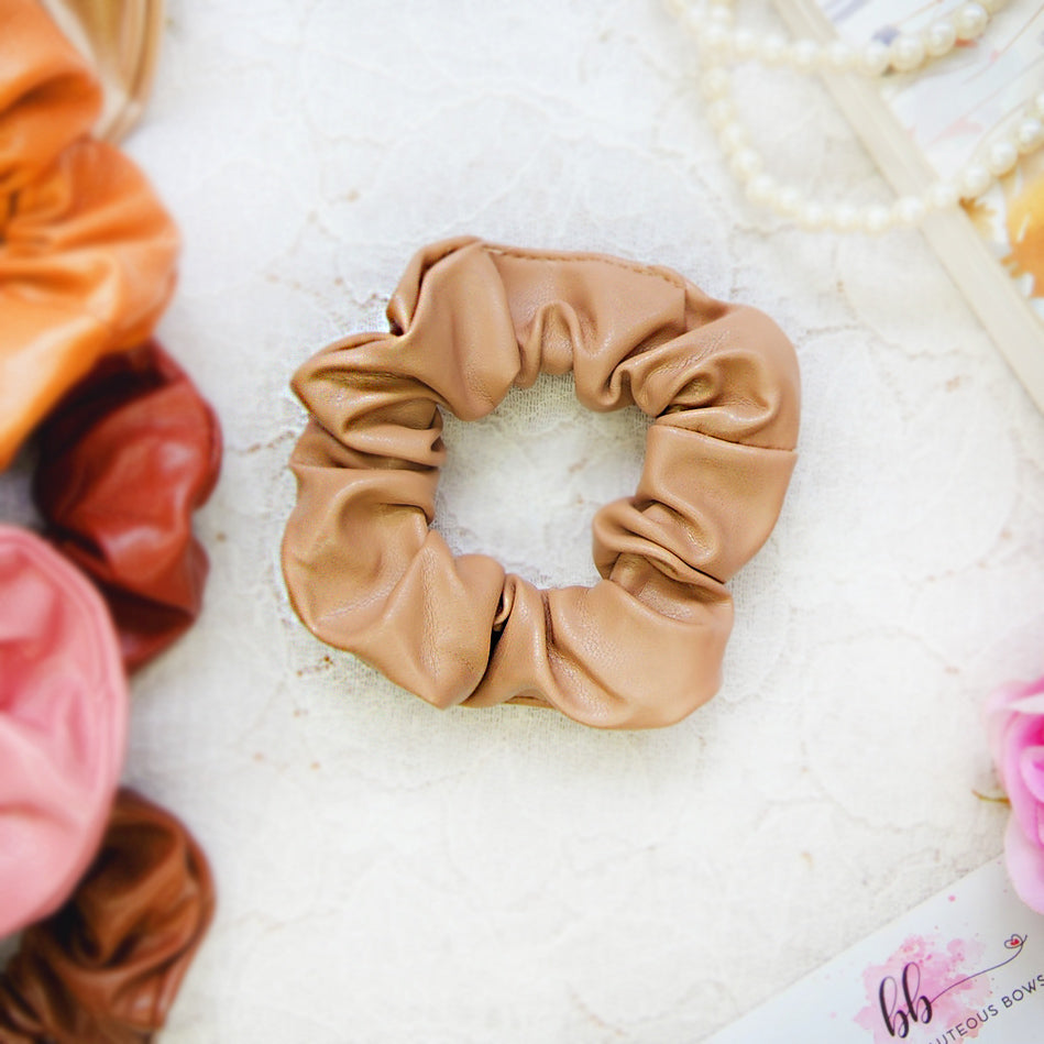 Boss Lady Leather Scrunchie