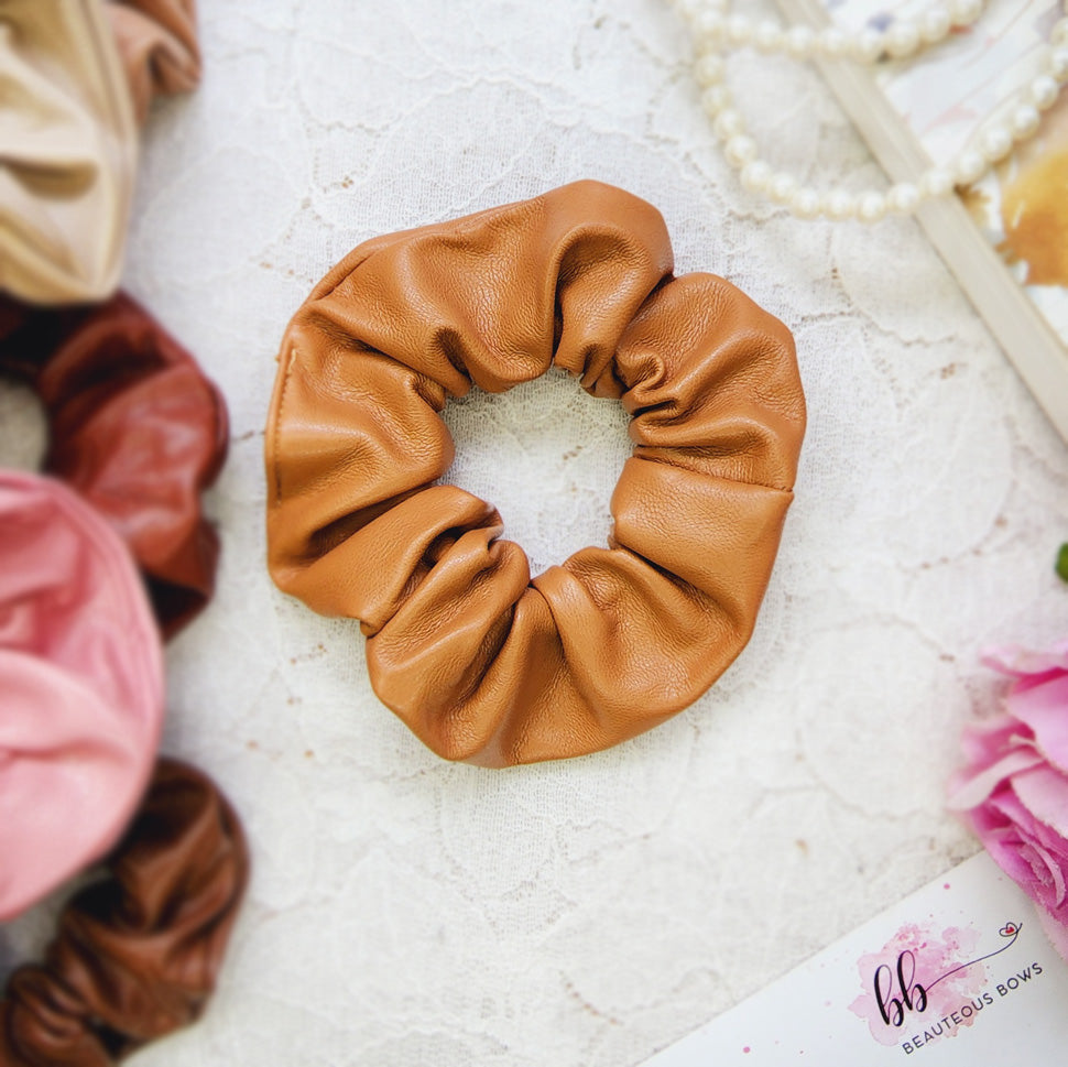 Boss Lady Leather Scrunchie