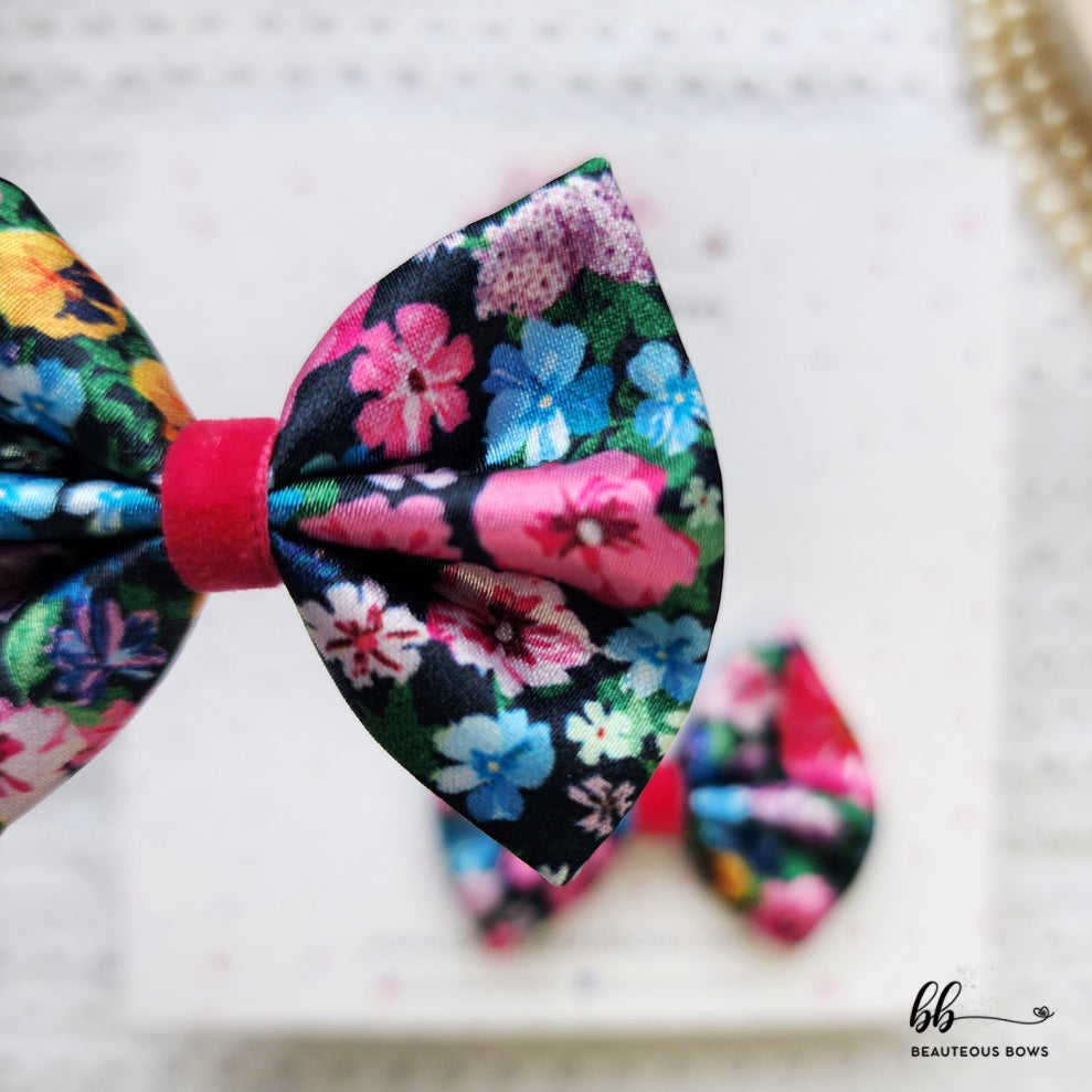 Midnight Beauty Satin mini Bow Set