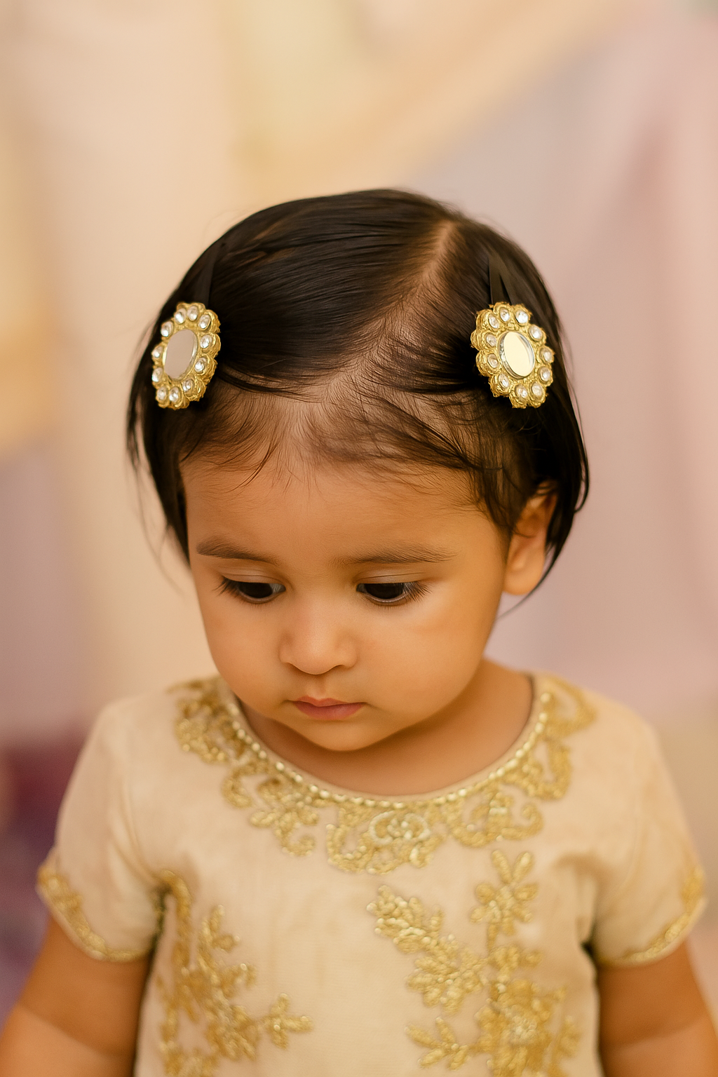 Mirror Work Circle Tic Tac Clip Set