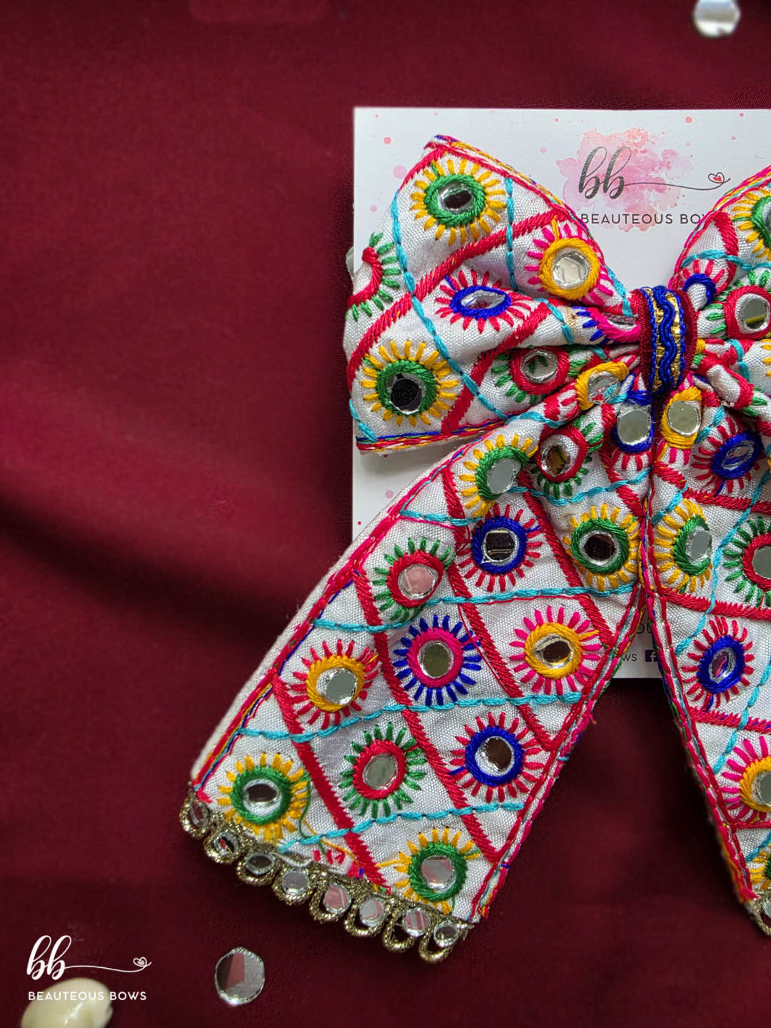 Noor Rang Navratri Festive Bow