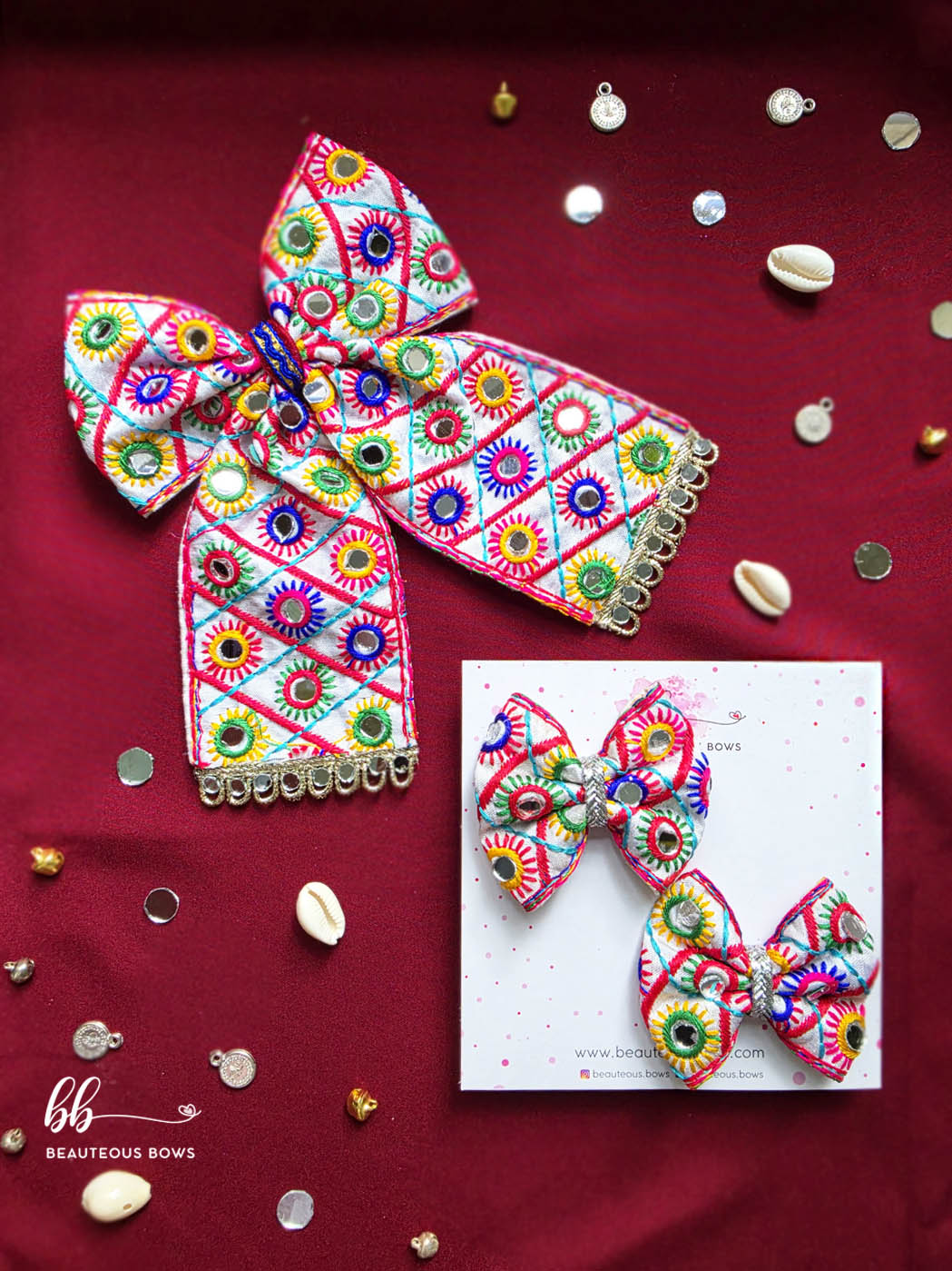 Noor Rang Mom & Daughter Navratri Bow Set