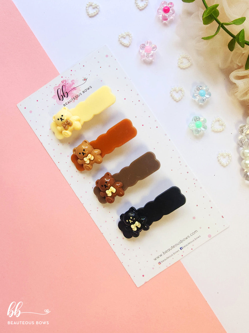 Nude Bear Clip Set
