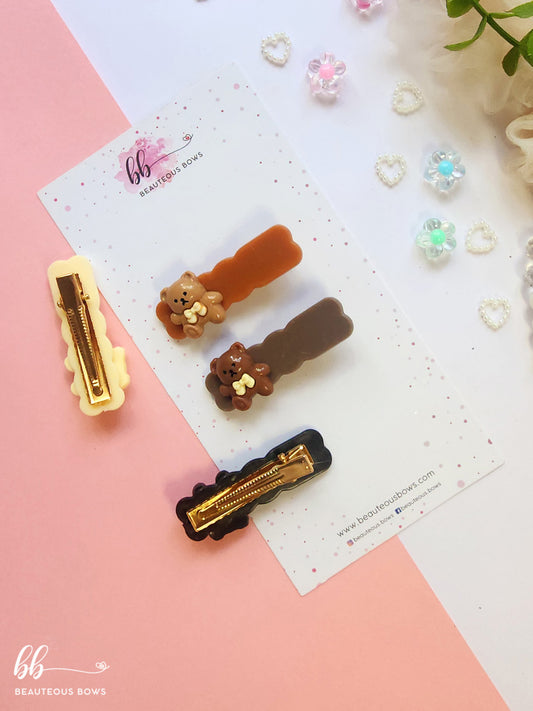 Nude Bear Clip Set